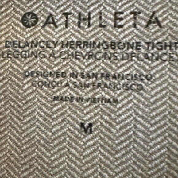 ATHLETA Delancey Herringbone Tight Leggings in Bluff Gray Size Medium - Picture 7 of 9